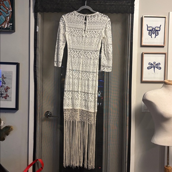Xs Vintage Guess white Lace maxi dress NWT - Picture 2 of 12
